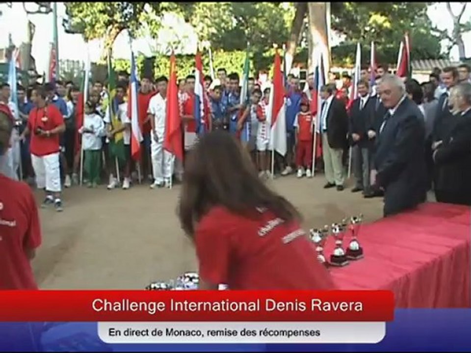 Remise des récompenses, Challenge Denis Ravera, Monaco 2012