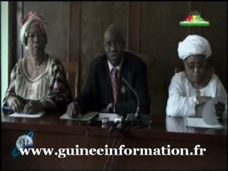 JT RTG DU 25.09.2012. Le CNT, le CES, et le CNC condamnent les violences à Conakry; et lancent un appel pour éviter les manifestations de rue.