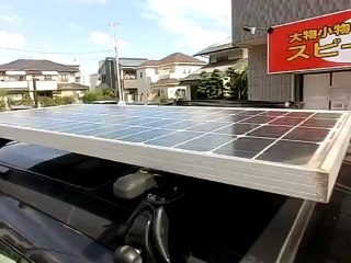 風音の一言。「今、コインランドリーに来ています、太陽が燦々とふりそそいで、車の充電もバッチリ！」