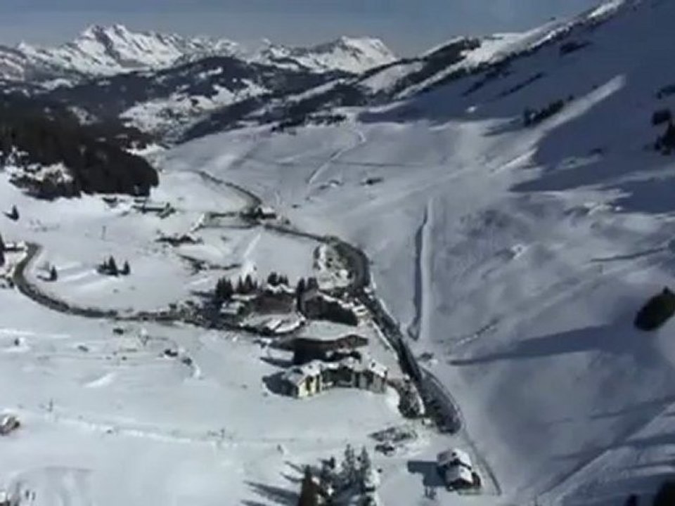 La Croix-Fry, Beauregard et Merdassier vus du ciel