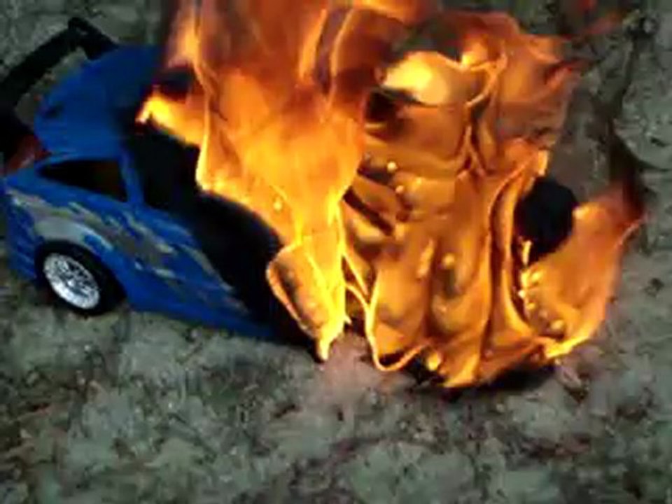 Burning a Ford Focus Remote Controlled Car