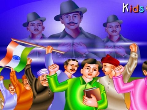 Indian Heroes - Bhagat Singh Life History In Telugu - with Animation