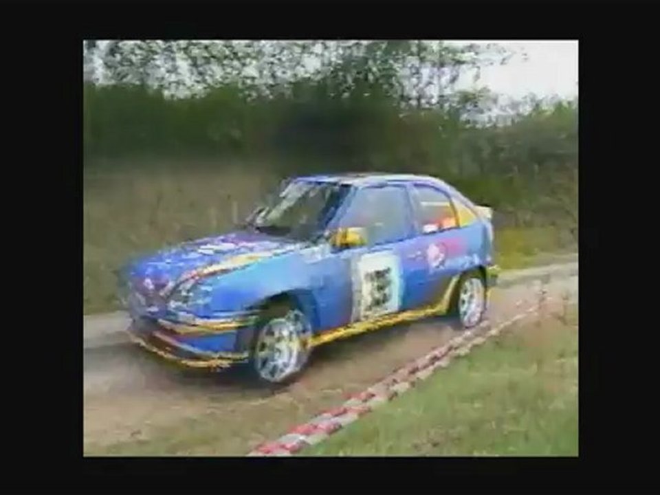 Rallye Envermeu 1999 avec la sortie d'une 106 à la fin !