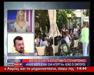Ανοιχτά τα καταστήματα στο Καρπενήσι