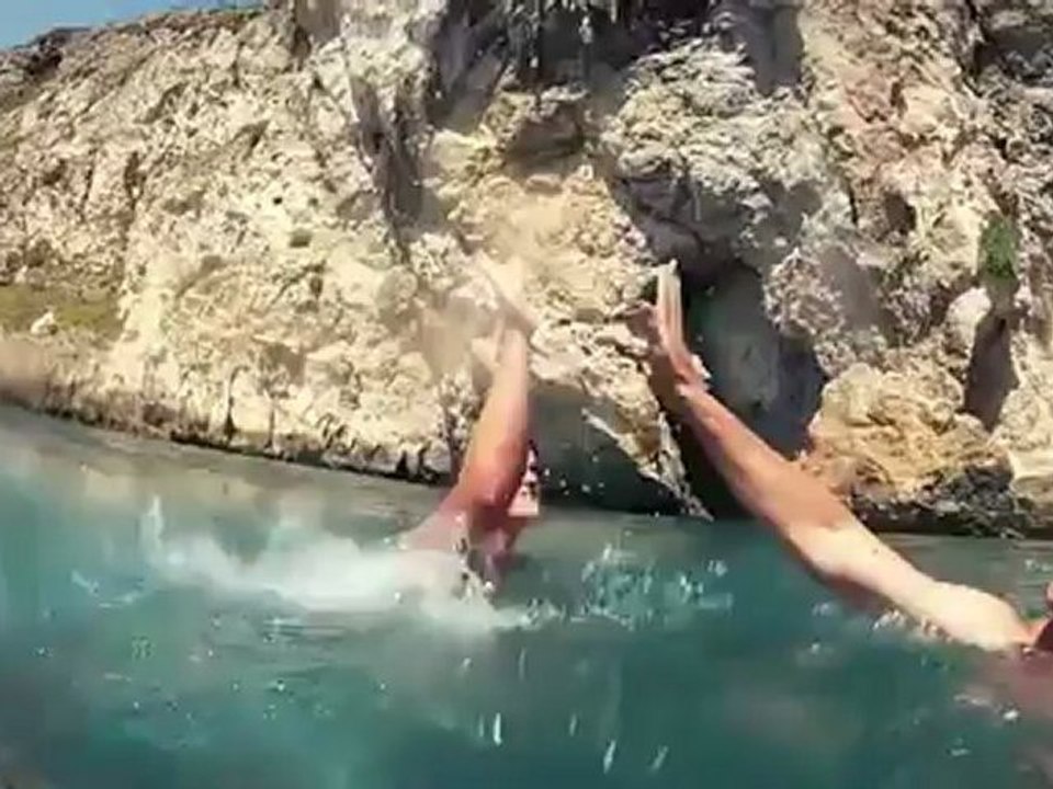 Plongeons des falaises de malte