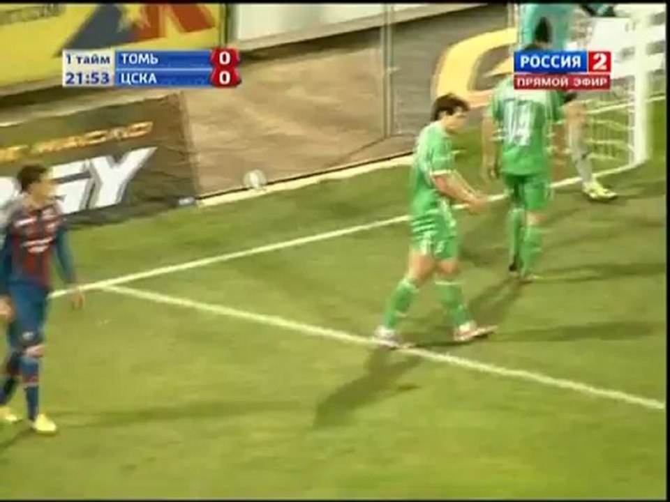 Томь - ЦСКА (первый тайм)
