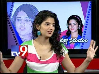 Rebel heroine Deeksha Seth in Tv9 Studio - Part 2