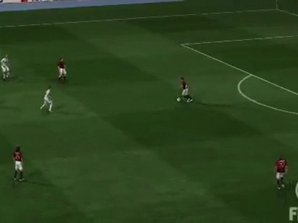 LDC 1/4 retour Real Madrid - Milan AC : Frappe de Lewel et but