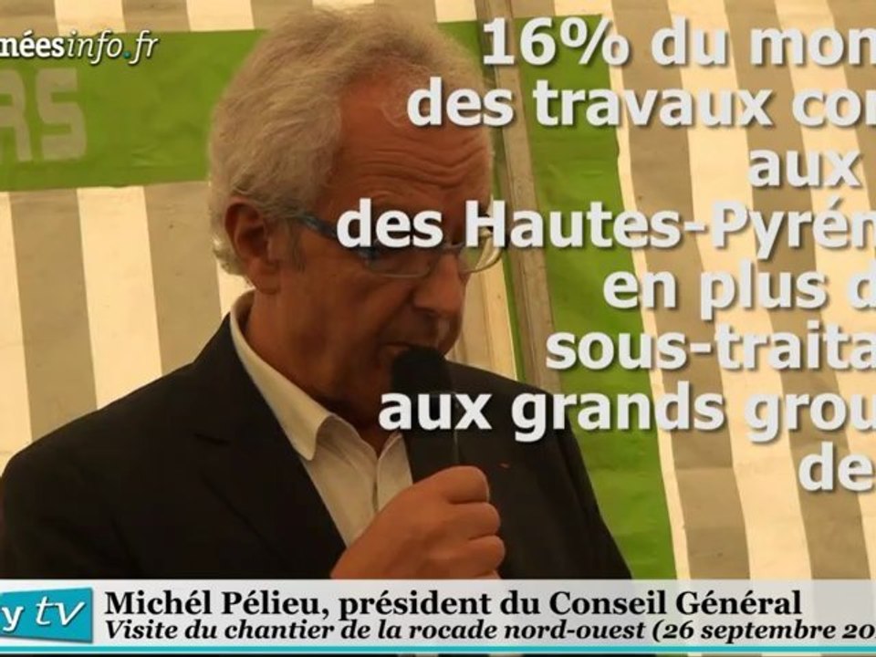 Tarbes Visite sur la rocade Nord-ouest (26 septembre 2012)