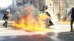 Rioters hurl fuel bombs at Greek police