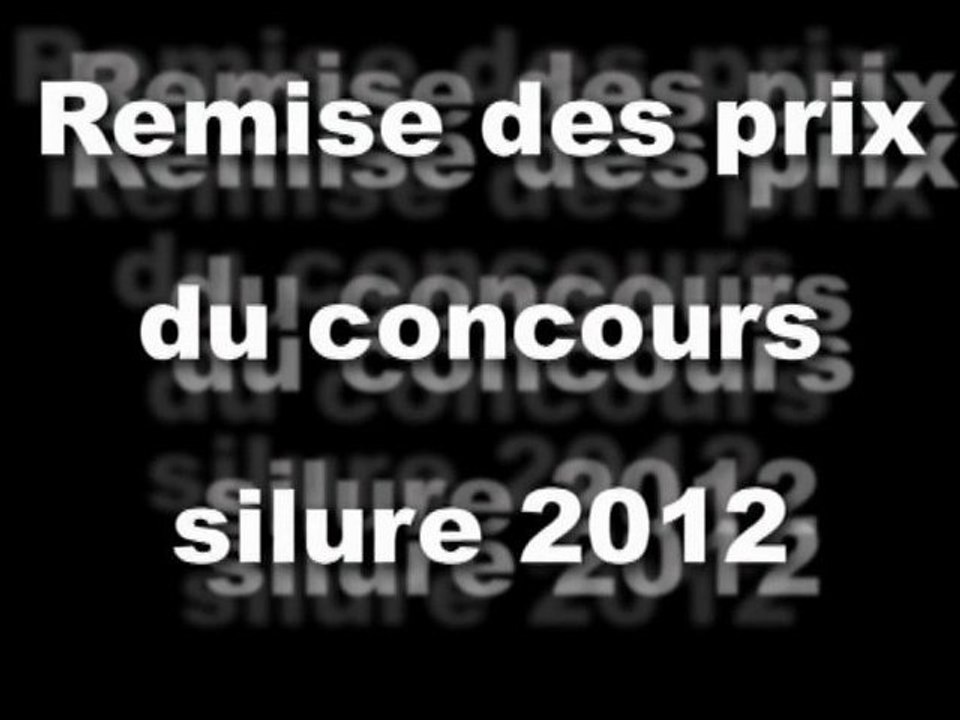 Silure Club Rhodanien : Remise des prix du concours silure 2012