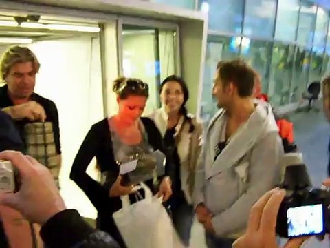Sandra meeting with fans , aiport Warsaw .