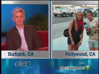 Ellen Surprises Walk of Fame Tourists Sept 26 2012