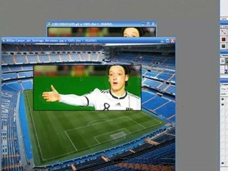 Photoshop 8 شرح وضع صورة متحركة داخل ثابتة بالصوت والصورة