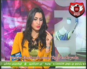 ناقد زغلول صيام مع الاعلاميه هبه ماهر فى صفحه الرياضه