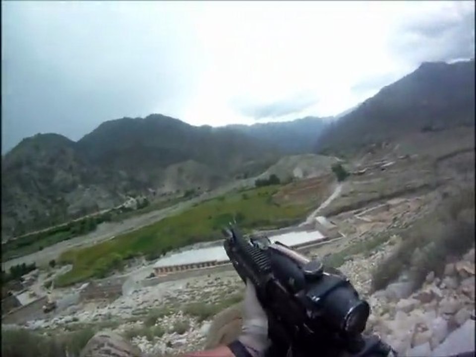 Soldat américain touché par des tirs Taliban