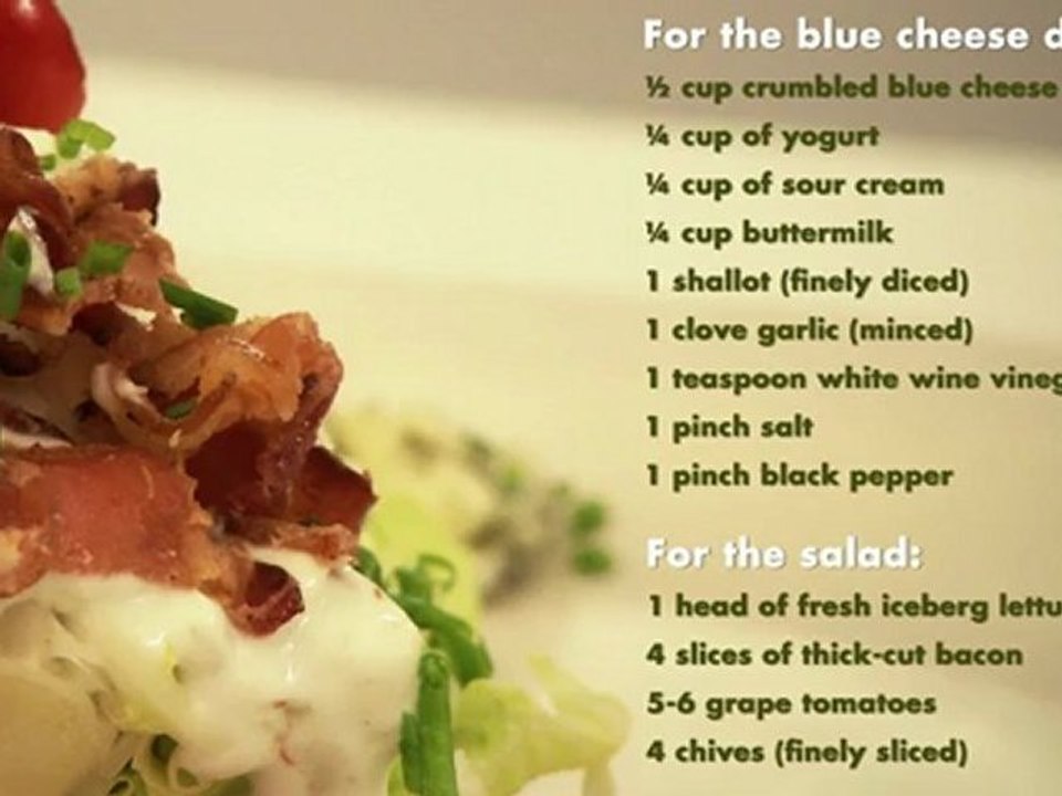 Impress Your Guests With Individual Wedge Salads!
