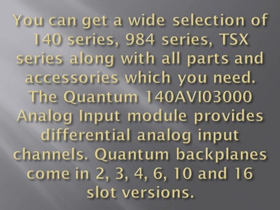 Be familiar with Quantum Automation System