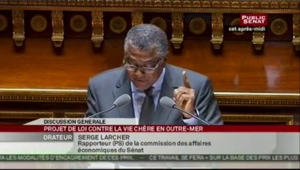 SEANCE,Suite du projet de loi - Vie chère en Outre-Mer