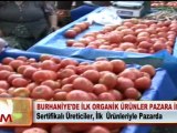 BURHANİYE DE İLK ORGANİK ÜRÜNLER PAZARA İNDİ