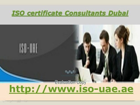 ISO certificate Consultants Dubai