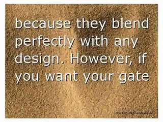 Entrance Gates - Guarding Your Property and Family