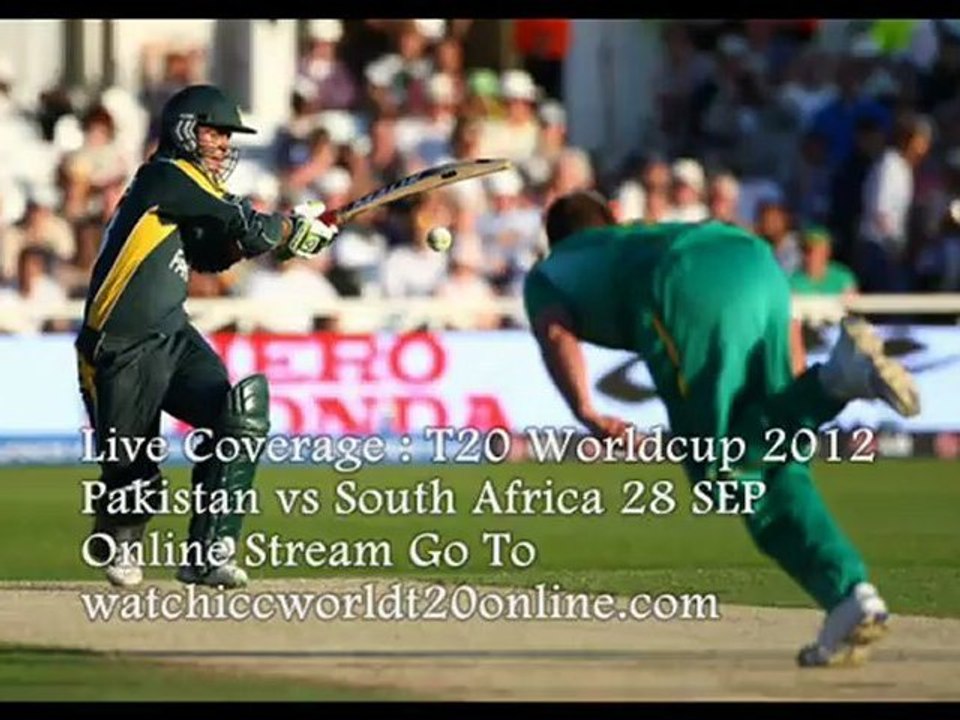 28 Sep 2012 T20 Worldcup Match- Pakistan vs South Africa Live Stream onlinE