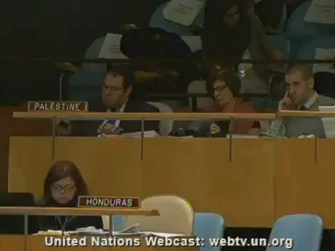 Mahmoud Ahmadinejad, President of Iran at the General debate of the U.N.