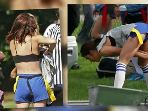 AnnaLynne McCord and Jessica Stroup Strip Down For 90210 Football Scene
