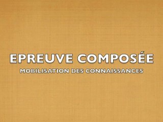METHODOLOGIE DE L'EPREUVE COMPOSEE AU BAC (1)