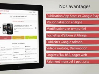 Appsidious : Générateur d'applications radios pour iPhone et Android