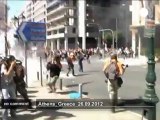 Violent clashes in Athens over austerity... - no comment