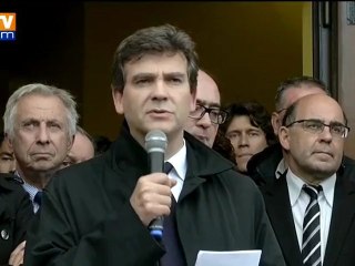 Montebourg : "nous souhaiton le redémarrage des 2 hauts-fournaux de Florange"