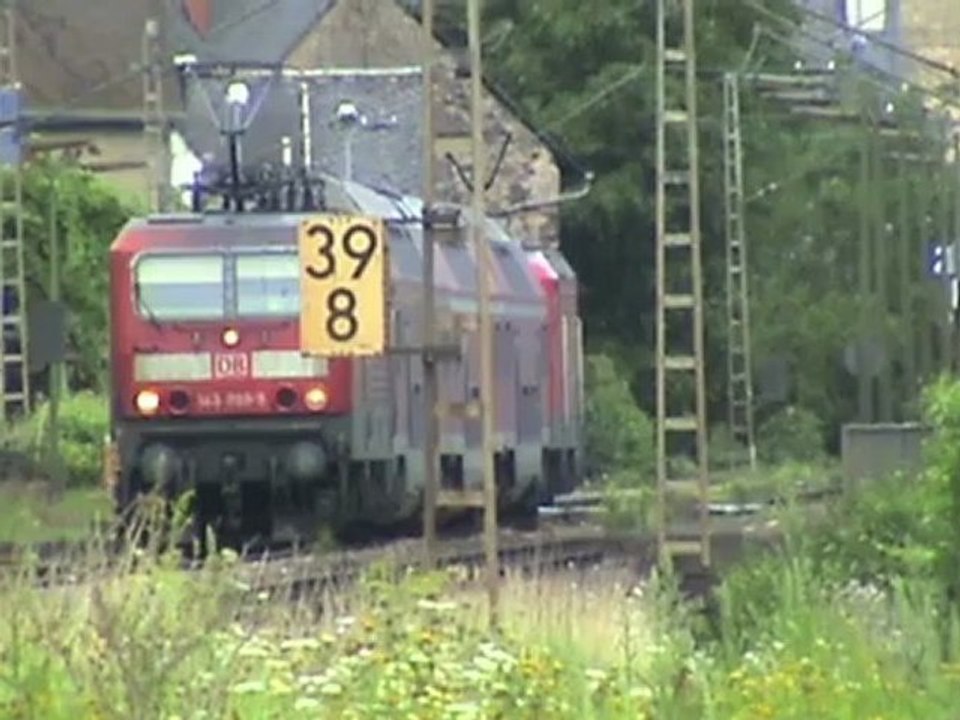 Züge bei pommern an der mosel, 2x sncf prima, 2x 189, 155, 4x 143, 425