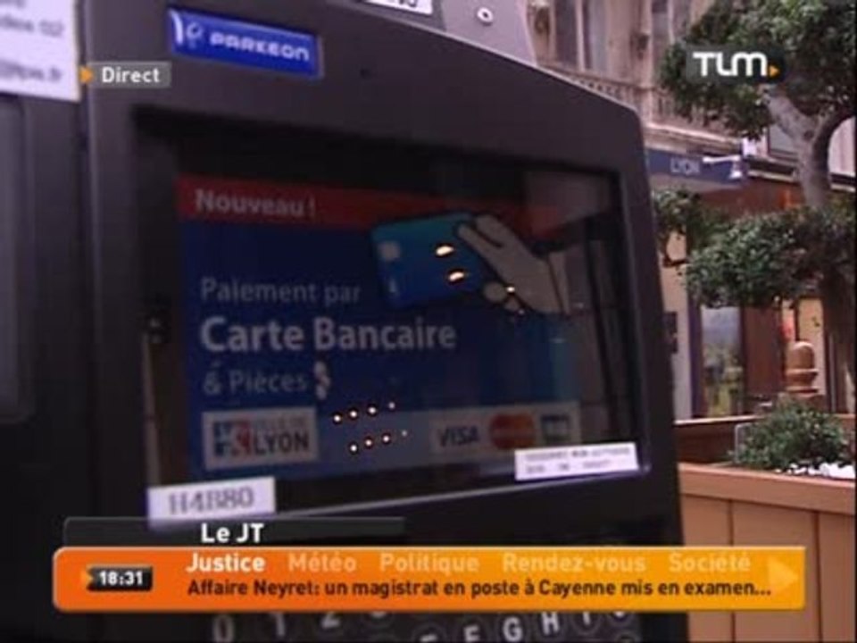 Des horodateurs à carte bleue à Lyon