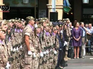 Desfile Militar en la plaza mayor de Salamanca
