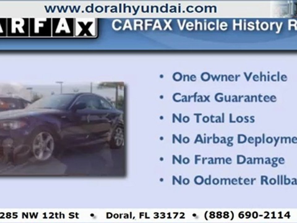 South Florida 2011 BMW 128i 1 series in Miami FL @ Doral Hyundai