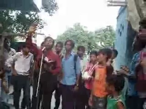 Gospel open air preaching by Evangelist Hemant & daughter Glory Daniels@Mangol puri Delhi India