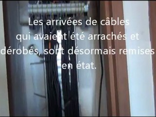Les travaux de l'hôtellerie Saint-Martin, à la fin du mois d'août 2012