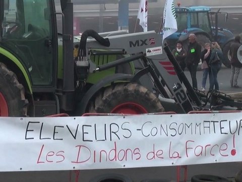Manifestation FDSEA 72 et JA 72 contre CARREFOUR