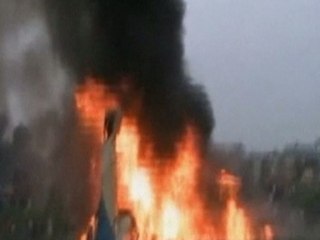 Plane burns after Nepal crash, killing 19 on board