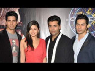 Karan Johar & Student Of The Year Team In KBC 6