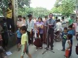 Gospel open air preaching by Evangelist Hemant & daughter Glory Daniels@ Mangol puri Delhi INDIA