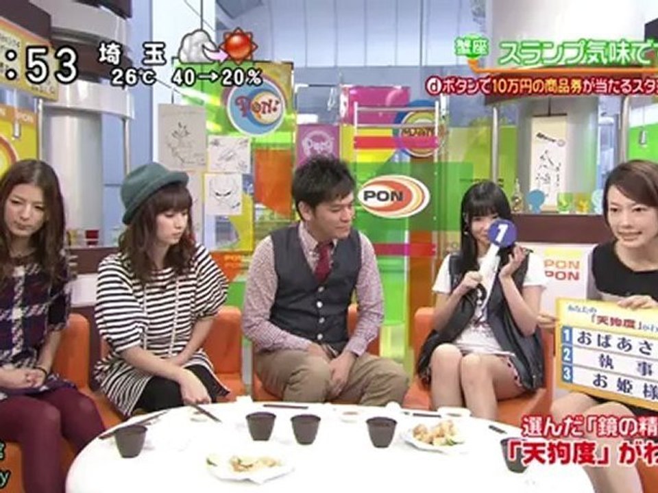 指原莉乃 スター秘宝館「心理テストDE さっしーの天狗度チェック」 120928 PON