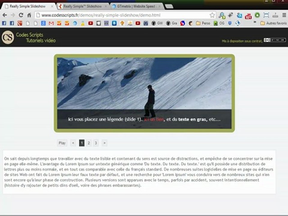 Really Simple Slideshow avec jQuery