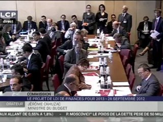 Audition de Pierre Moscovici et Jérôme Cahuzac devant la Commission des Finances
