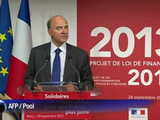 Projet de loi de finances : conférence de presse de Moscovici