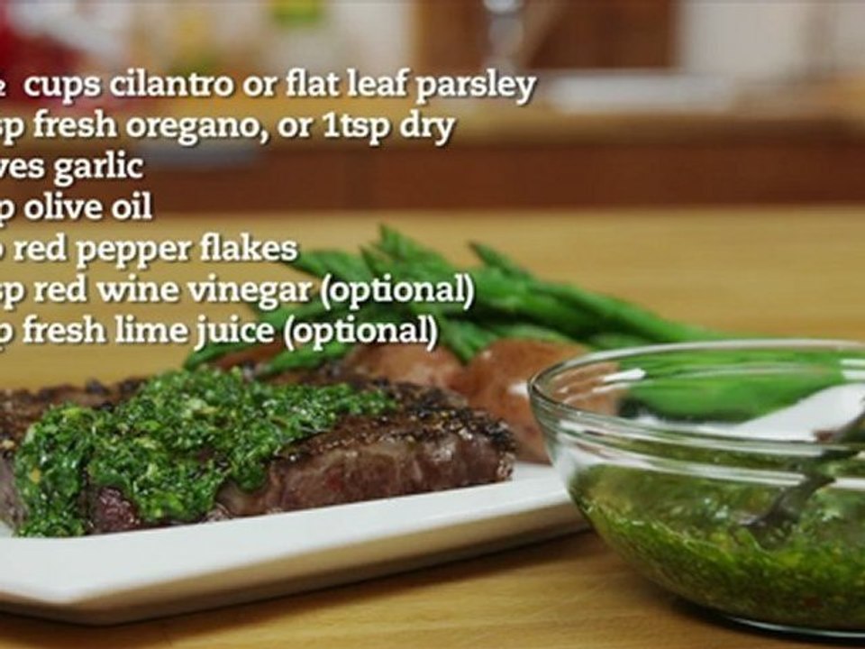 Chimichurri Sauce Recipe (great on steaks)
