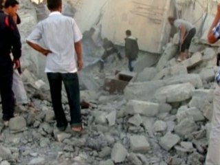 Digging through the rubble in Syria