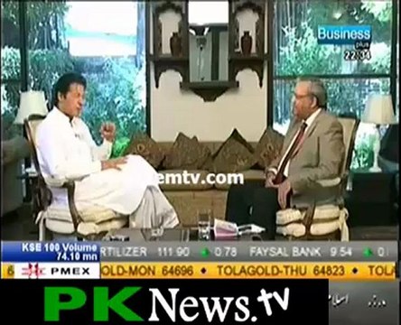 Imran Khan Special Interview with with Ch. Ghulaam Hussain – 28th September 2012